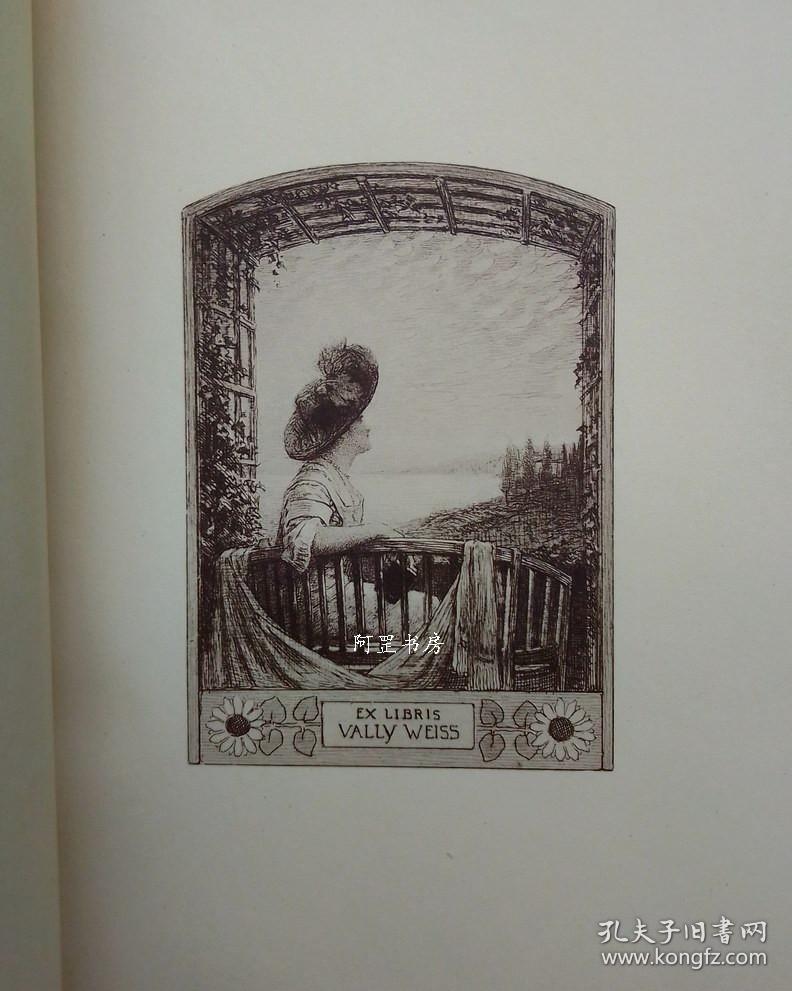 仕女藏书票1923年限量编号本芬格斯坦拜劳斯考司曼等名家作品131幅