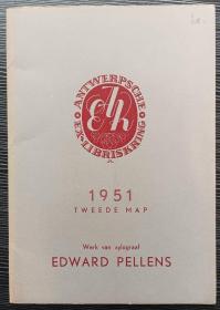 比利时安特卫普藏书票协会1951年刊艺术家Eduard Pellens合集10张原版木刻