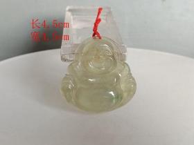 清代老翡翠佛像挂件