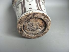 乡下收的宋代浮雕老瓷瓶
