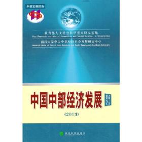 中国中部经济发展报告2013
