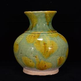 唐三彩胆瓶16*14