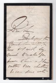 英国十九世纪唯美主义画派最著名的画家  弗雷德里克·莱顿 Frederic Leighton 亲笔信