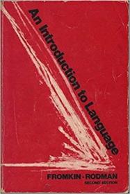 英文原版书 An Introduction to Language 2nd Edition by Victoria Fromkin , Robert Rodman,