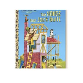 英文原版 The House That Jack Built Little Golden Book 杰克建的房子 兰登书屋精装小金书 英文版 进口英语原版书籍