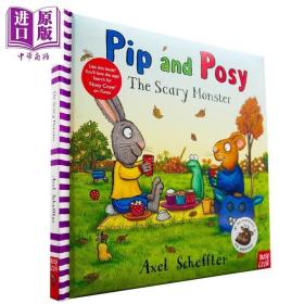 原版新书绘本Pip and Posy: The Scary Monster 波西和皮普 可怕?