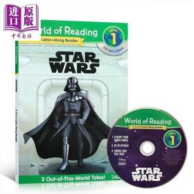 原版新书迪士尼分级读物 星球大战3个故事合集附cd World of Rea