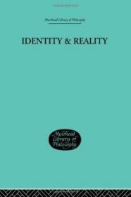 Identity & Reality (muirhead Library Of Philosophy) /Emi