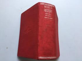 1932年民国英文原版精装《world history世界通史》大量彩色地图和图片，912页