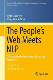 英文原版 The People's Web Meets Nlp: Collaboratively Constructed Language Resources
