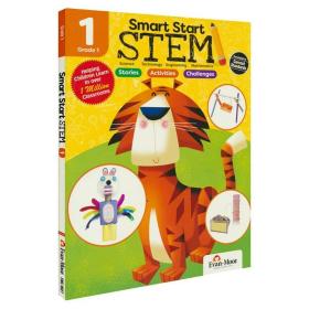 全新正版现货现货英文原版书 Evan-Moor Smart Start STEM Grade 1聪慧启蒙系列 核心素养教育 一年级 美国加州教辅 evanmoor 美国加州教辅