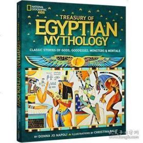 美国国家地理埃及神话故事 英文原版 Treasury of Egyptian Mythology 全彩插画精装版