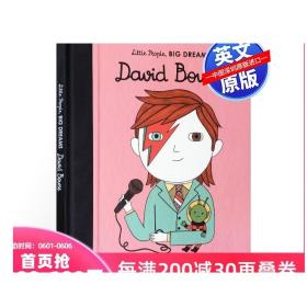 英文原版 Little People Big Dreams 小人物大梦想系列 男孩篇 儿童艺术启蒙绘本图画书 名人科普 David Bowie 大卫鲍威 励志读物