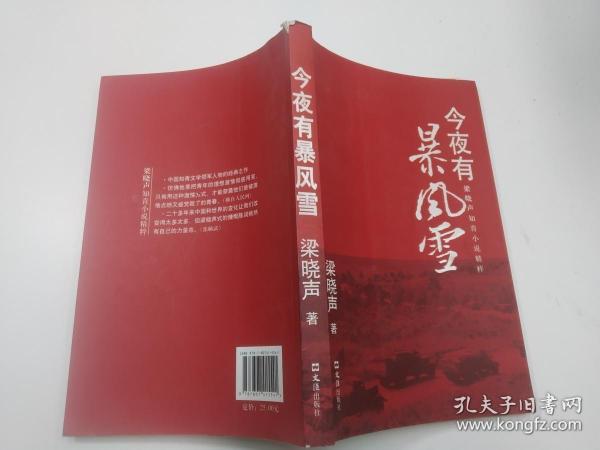 今夜有暴风雪作者：梁晓声出版社：/ 文汇出版社 /出版时间：2009-01装帧：