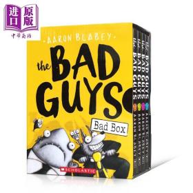我是大坏蛋盒装 The Bad Guys The bad box 1-4 初级章节书儿童趣味漫画英语学习 Aaron Blabey 盒装 英文原版 7-12岁【中商?