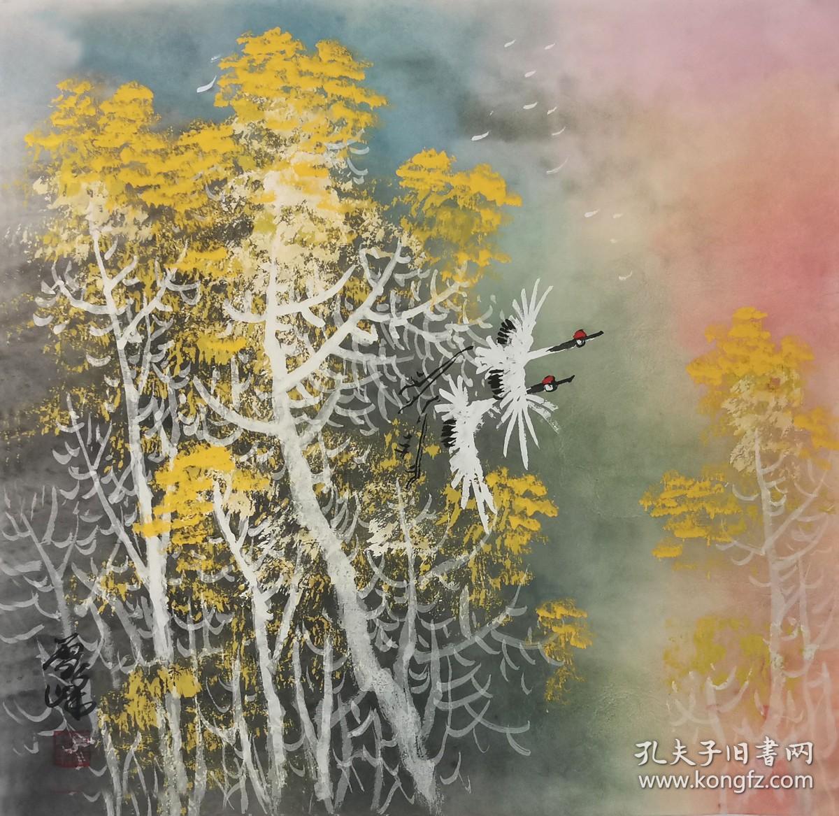 漓江画派促进会学术委员会常务理事广西书画院特聘画家雪峰山水画s1