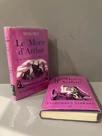 Le Morte DArthur（托马斯·马洛礼《亚瑟王之死》，骑士文学瑰宝，Sir John Rhys导读，布面精装带护封，1972年老版书）