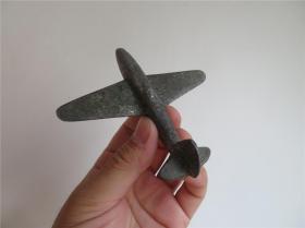 舊式老物 趣味收藏 鋁制 小飛機擺件