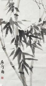 国画作品 丨辜居一 竹画。辜居一为著名版画家，1958年出生，原籍广东潮安，中国美术学院绘画艺术学院版画系教授、浙江省美术家协会会员。