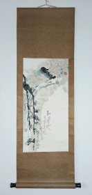 张光海（四川成都著名书画家，刘既明、吕林弟子）1988年作品《寒禽图》