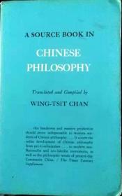 《A SOURCE BOOK IN CHINESE PHILOSOPHY》 Translated and compiled by WING-TSIT CHAN (陈荣捷 编著的《中国哲学文献选编 》英文版)，Princeton University Press，平装大16开856页，1973年正版（看图），中午之前支付当天发货 -包邮
