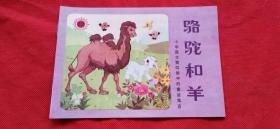32开彩色连环画  小学语文第四册中的童话寓言   骆驼和羊              全新