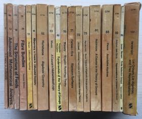 Graduate Texts in Mathematics  GTM（7、12、16、20、33、51、52、53、62、70、71、72、75、80、88、98、99、102）【18册合售】【馆藏书 见描述】