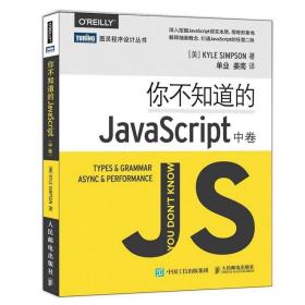 你不知道的JavaScript 中卷 JavaScript开发实例实战教程书籍 Jav