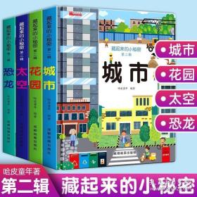 4册 藏起来的小秘密第二辑立体书儿童3d立体书2-3-5-6-8岁以上婴儿书早教宝宝益智翻翻书故事书幼儿启蒙认知绘本三d地书本洞洞书籍