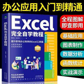 正版全新Excel完全自学教程 零基础电脑办公软件excel从入门到精通数据分析与处理wps excel函数与公式应用大全计算机电脑表格制作