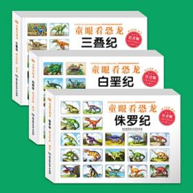 正版全新全3册童眼看恐龙白垩纪侏罗纪三叠纪注音版 恐龙大百科儿童读物故事书恐龙书3-6-12岁幼儿小学生恐龙百科全书注音版绘本带你认识恐