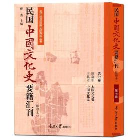民国中国文化史要籍汇刊:第七卷:顾康伯 本国文化史 王其迈 中国