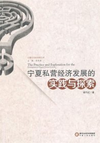 宁夏私营经济发展的实践与探索 杨巧红　著宁夏人民出版社