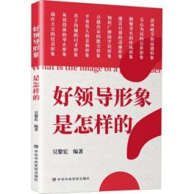 好领导形象是怎样的 吴黎宏中共中央党校出版社9787503573989