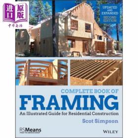 正版全新完全框架书 住宅建筑图解指南 Complete Book Of Framing 英文原版 Scot Simpson wiley