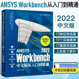 正版现货 ansys自学教程书ANSYS Workbench 2022中文版从入门到精通有限元分析书籍ansys软件仿真计算创建几何模型网格划分操作教材