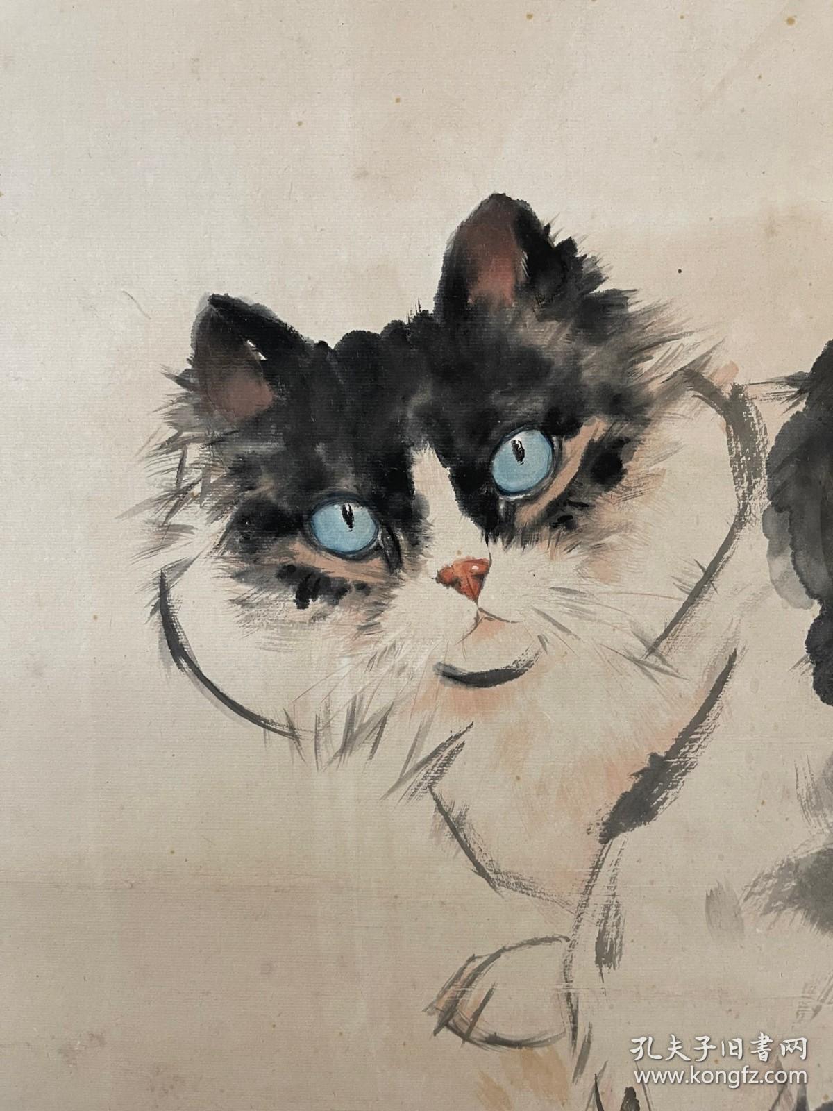 刘继卣《猫》中国美术家协会理事,北京市工笔人物画研究会副会长,北京