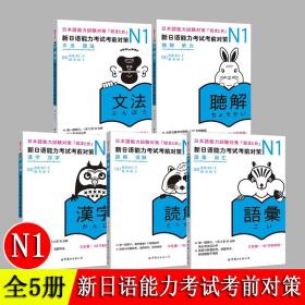 新日语能力考试考前对策 N1 汉字 词汇 读解 听力 语法 全套5册 日本语能力测试考前对策 JLPT一级考前对策n1 日语考试一级用书