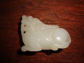 清代 玉貔貅挂件