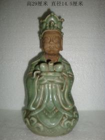 明代龙泉窑青瓷佛