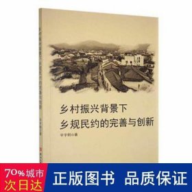 乡村振兴背景下乡规民约的完善与创新 社会科学总论、学术 辛宇鹤 新华正版