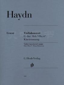 亨樂原版classical 海頓 G大調小提琴協奏曲 Haydn Violinkonzert G-dur KA 德國亨樂出版集團 G.Henle Verlag 正版