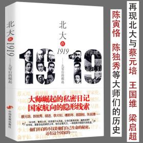 售价高于原价介意者慎拍北大在1919--九零后的崛起全景再现风雨北大先生傅斯年王国维梁启超陈寅恪罗家伦俞平伯朱自清历史渊源