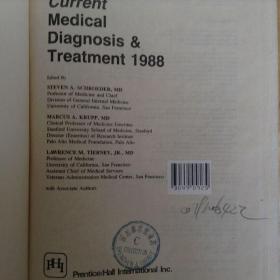 Current Medical Diagnosis & Treatment 1988