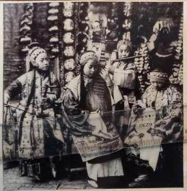 1918民国《歌女》方照片02,照片为国外回流，图片清楚，厚，纸质好