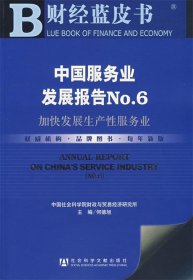 中国服务业发展报告No 6