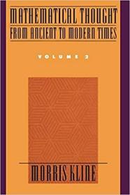 英文原版Mathematical Thought from Ancient to Modern Times, Volume 2