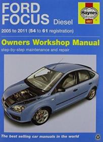 英文原版Ford Focus Diesel (05 - 11) Haynes Repair Manu