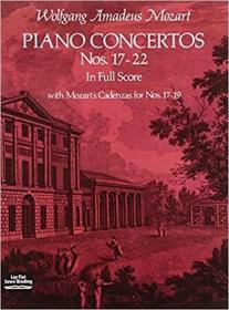 英文原版Piano Concertos Nos. 17-22 in Full Score