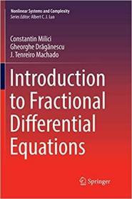 英文原版 高被引图书Introduction to Fractional Differential Equations